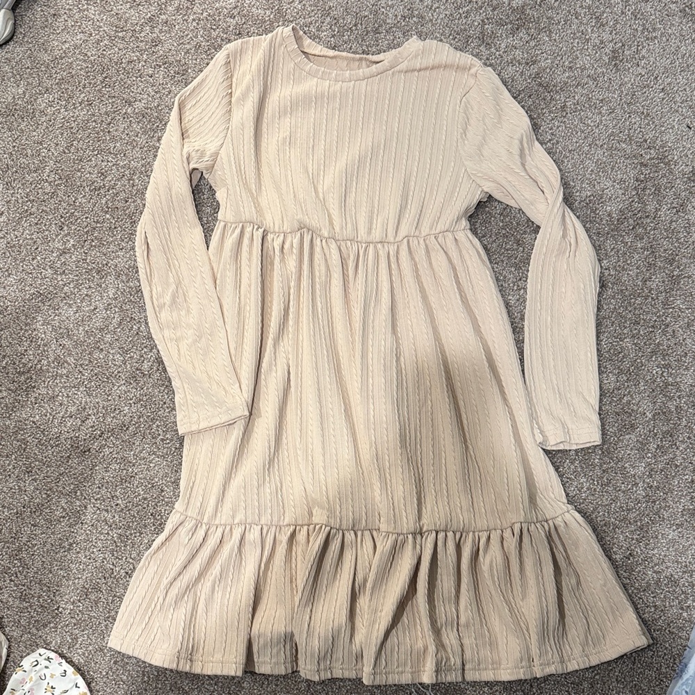 Elegant Cream Kids Dress